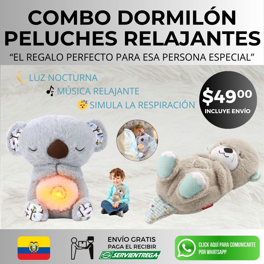 COMBO PELUCHES RELAJANTES KOALA + NUTRIA